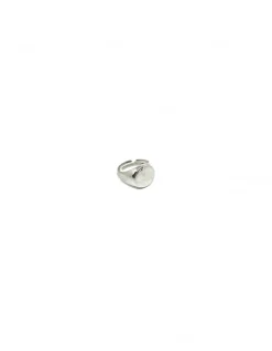 Anello Chevalier Regolabile Tondo COLORE ARGENTO Bianco