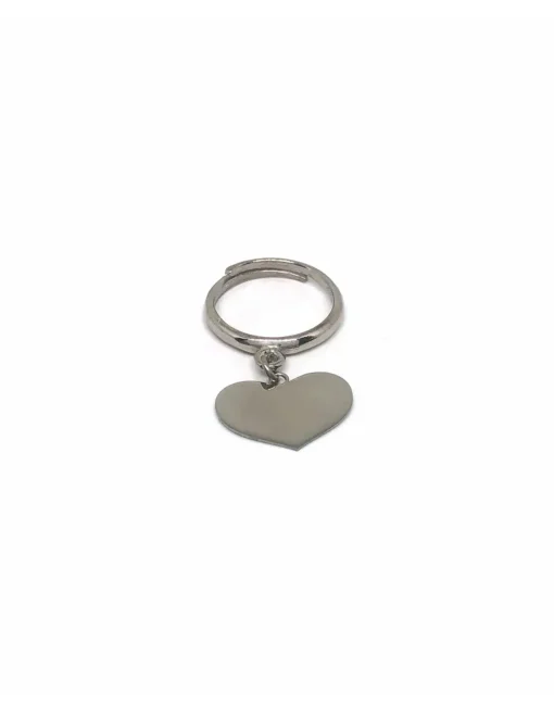 Anello Corazon COLORE ARGENTO Bianco