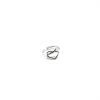 Anello Cuore Annodato COLORE ARGENTO Bianco