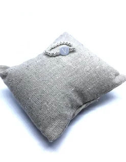 Anello Elastico con Palline e Lettera LETTERA lettera A