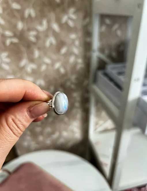 Anello Pietra di Luna Misura 16