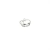 Anello Regolabile Love COLORE ARGENTO Bianco