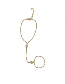 Baciamano Con Fiore COLORE ARGENTO Dorato