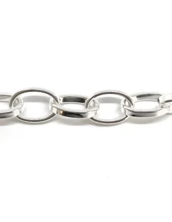 Bracciale a Catena Charme COLORE ARGENTO Bianco CIRCONFERENZA POLSO 17 cm