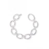 Bracciale a Catena Ovale COLORE ARGENTO Bianco CIRCONFERENZA POLSO 17 cm