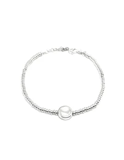 Bracciale con Rondelle e 1 Pepita Piatta Tonda