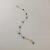 Bracciale con Zirconi Pendenti COLORE ARGENTO Rosè COLORE ZIRCONI zirconi blu