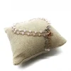 Bracciale di Cristalli di Colore Rosa COLORE ARGENTO Bianco