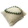 Bracciale di Cristalli di Colore Verde Scuro COLORE ARGENTO Rosè