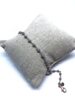 Bracciale di Cristalli di colore Grigio COLORE ARGENTO Bianco