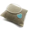 Bracciale Elastico con Cuore Azzurro