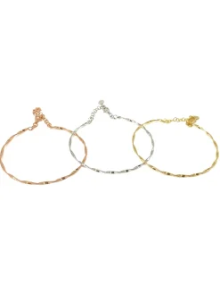 Bracciale Rigido Attorcigliato COLORE ARGENTO Bianco