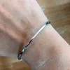 Bracciale Rigido Schiava Lucido COLORE ARGENTO Bianco DIAMETRO SCHIAVA 6.5 cm