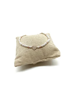 Bracciale Sfere e Rondelle con Soggetto Passante SOGGETTO cuore