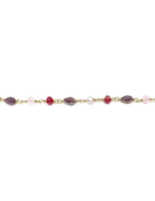 Collana Cristalli Padang COLORE ARGENTO Dorato