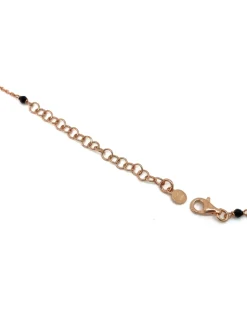 Collana Double and Pearl COLORE CRISTALLI neri