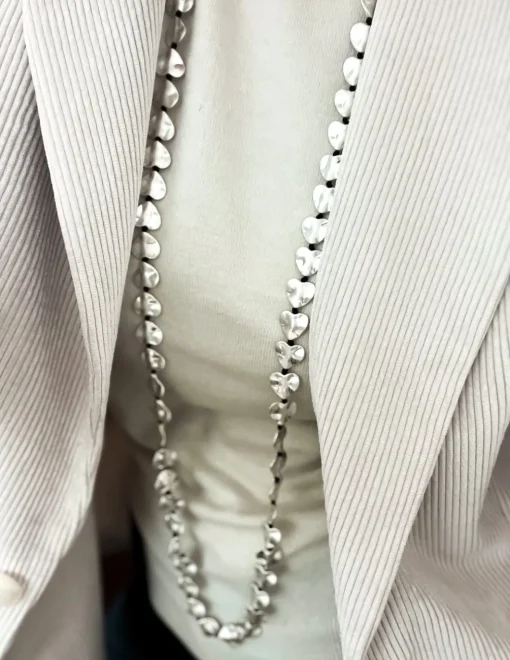 Collana Lunga Deva COLORE ALLUMINIO BIANCO