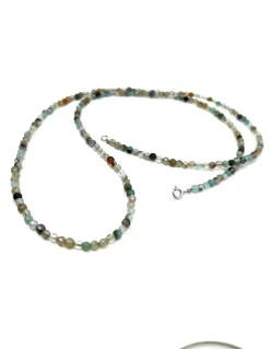 Collana Lunga Quarzo Azzurro