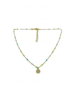 Collana Strangolino Smalto Fluo e Tondino