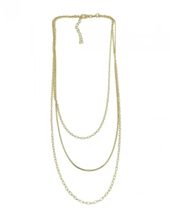 Collana Tre Fili Style COLORE ARGENTO Dorato