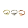 Ear Cuff a Filo e Cuore COLORE ARGENTO Bianco