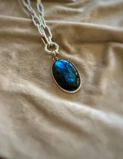 Medaglione Labradorite 4.2 cm x 2.6cm