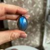 Medaglione Ovale Labradorite 3,5 cm x 2,6 cm