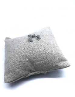 Monorecchino a Lobo con Lettera di Zirconi LETTERA lettera A