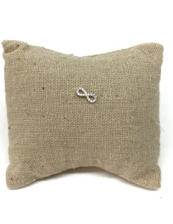 Monorecchino a Lobo Infinito di Zirconi COLORE ARGENTO Bianco