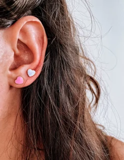 Monorecchino a Lobo Smaltato Corazon Summer COLORE SMALTO lavanda