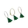 Monorecchino Cerchietto Christmas Tree Verde COLORE ARGENTO Bianco