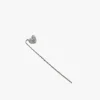 Monorecchino Ear Thread Cuore Pieno COLORE ARGENTO Bianco