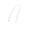 Monorecchino Ear Thread Lungo Perla COLORE ARGENTO Bianco