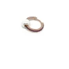 Monorecchino Scattino Perla Passante COLORE ARGENTO Rosè COLORE ZIRCONI zirconi rosa