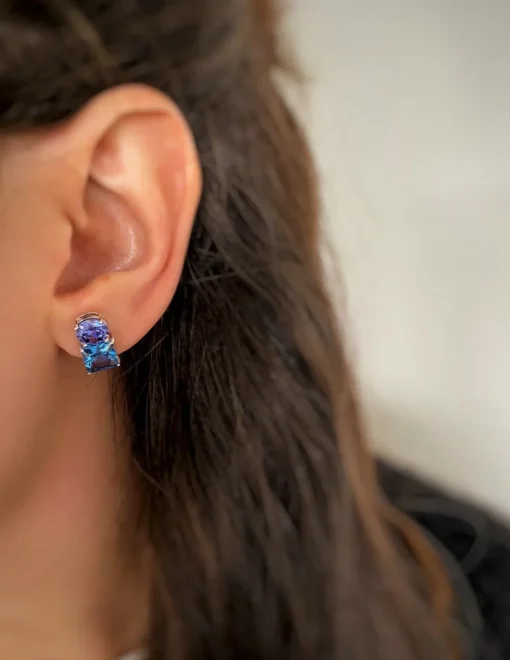 Orecchini Little Paris Blu