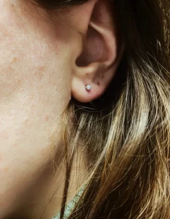 Orecchini Punto Luce a 4 Griffe GRANDEZZA ZIRCONE 0.1 mm