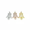 Soggetto Campanella di Zirconi COLORE ARGENTO Dorato COLORE ZIRCONI zirconi bianchi