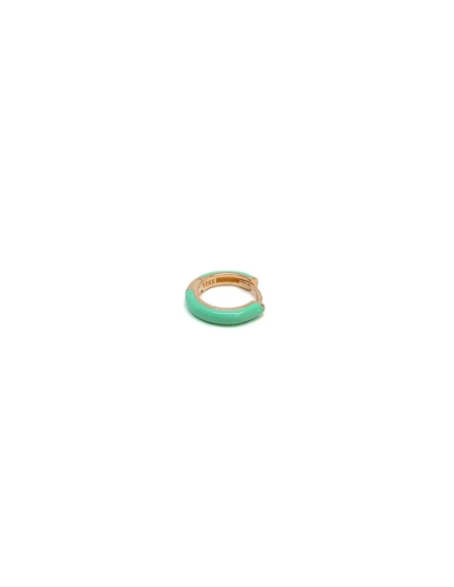 Summer Hoop COLORE ARGENTO Rosè COLORE SMALTO verde acqua